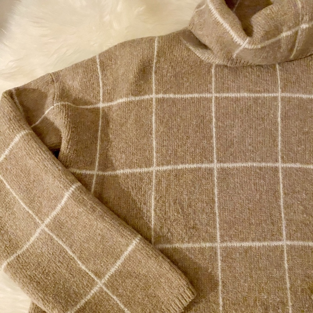 Oversized Windowpane Sweater by Madewell